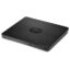 HP USB External DVDRW Drive, Portable DVD Drive, left facing